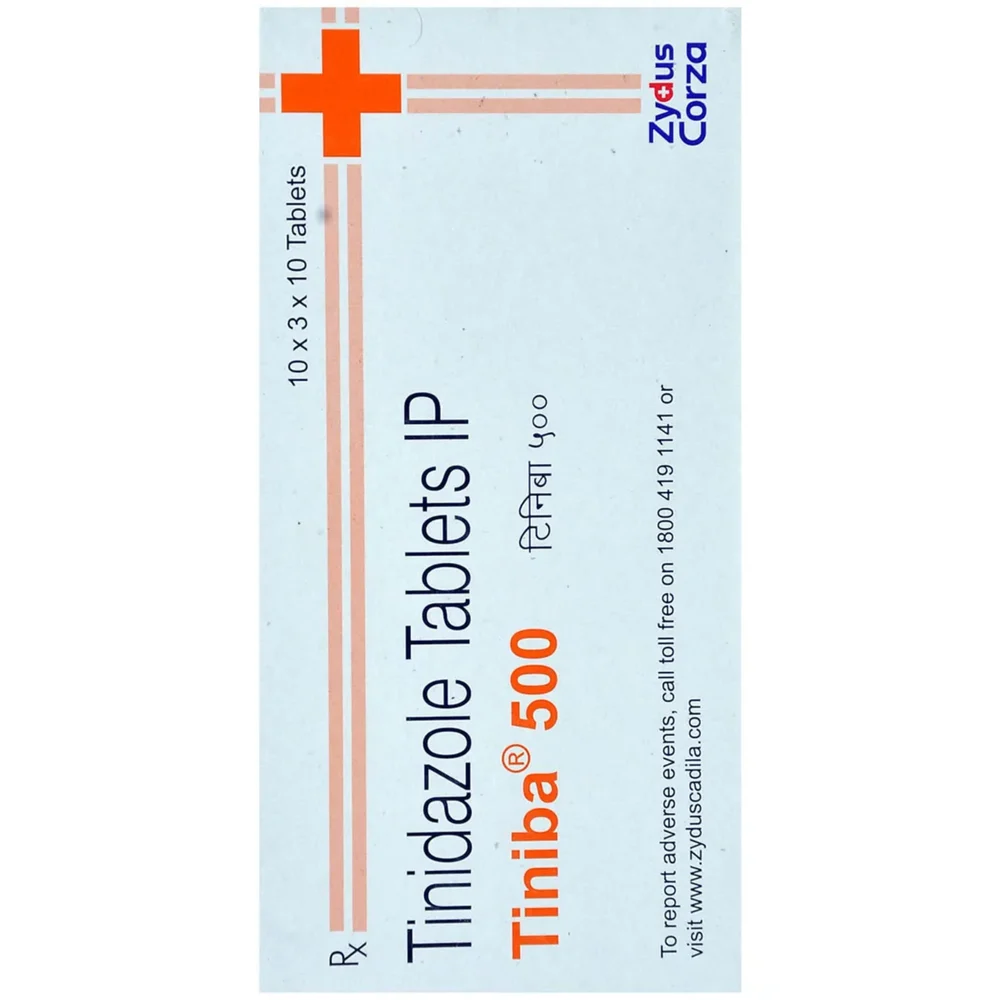 500 mg Tiniba 500 Tinidazole IP Tablets