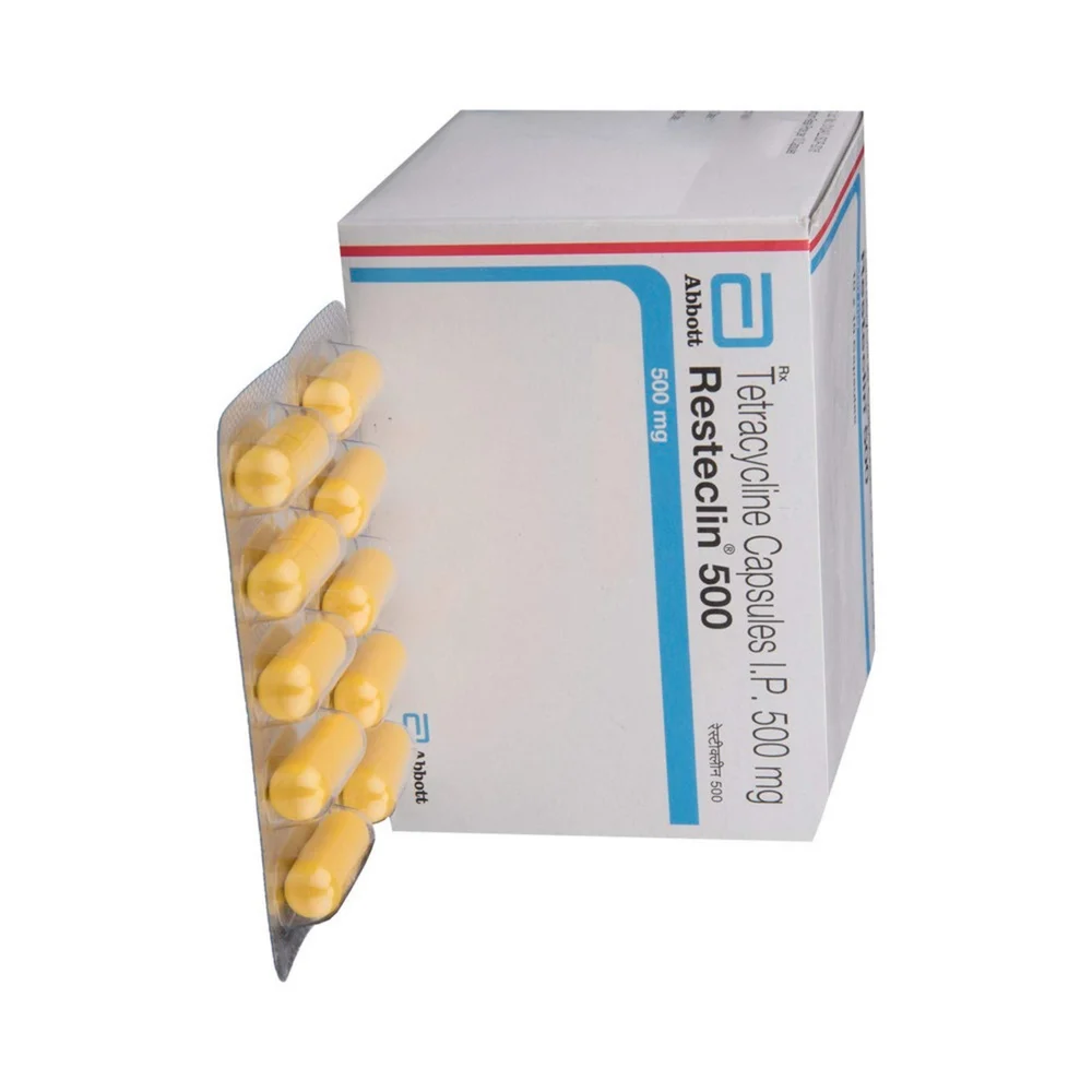 500 mg Resteclin 500 Tetracycline I.P. Capsules