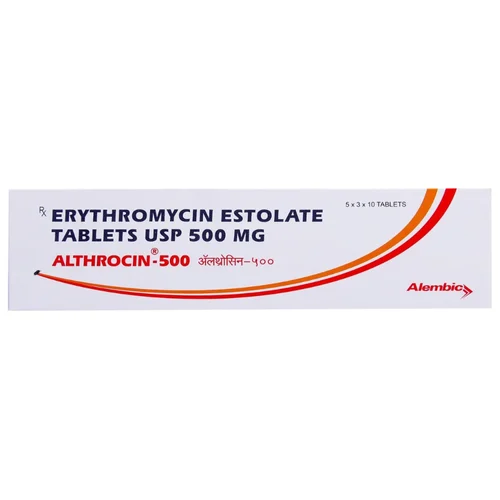 500 mg ALTHROCIN-500 ERYTHROMYCIN ESTOLATE USP TABLETS