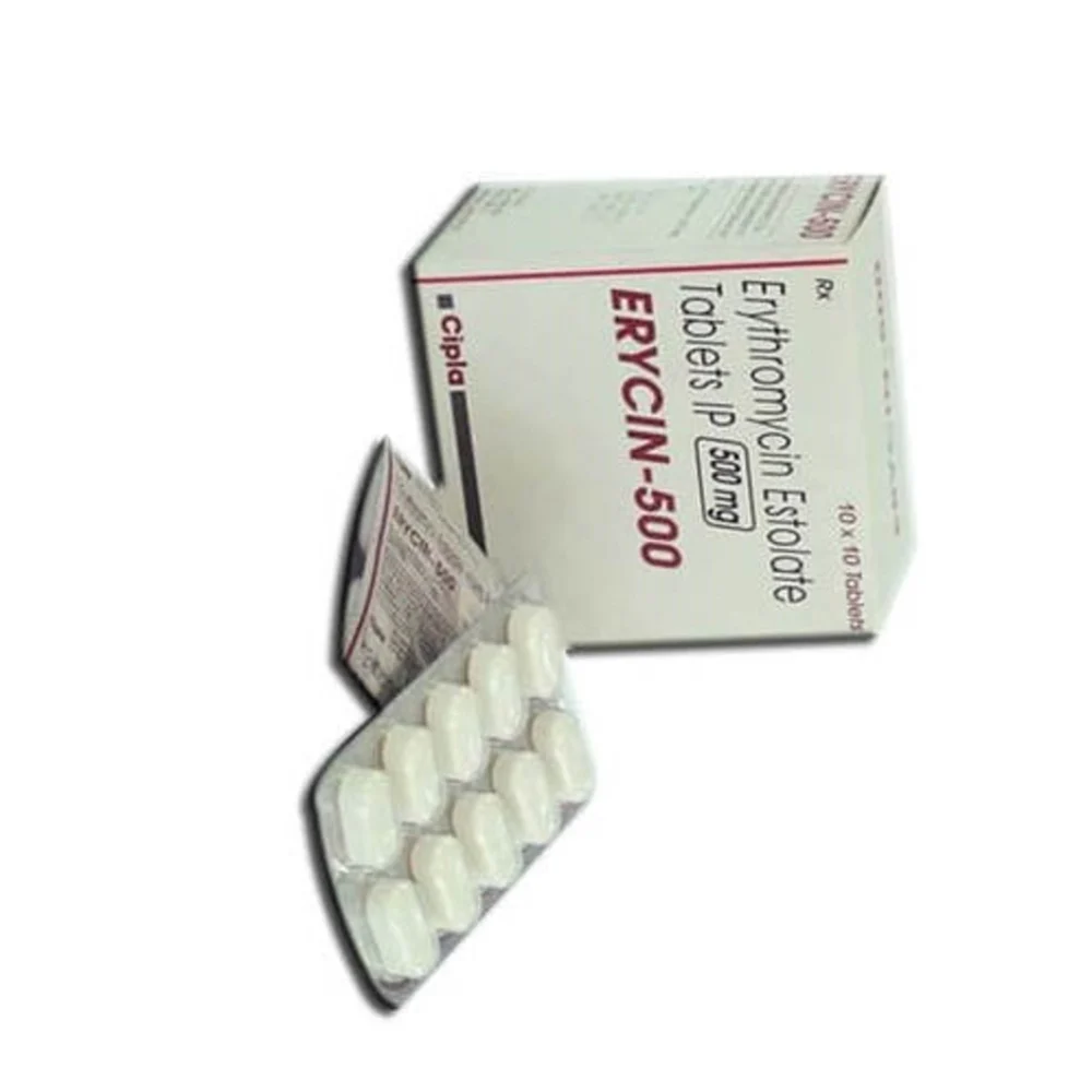 500 mg ERYCIN-500 Erythromycin Estolate IP Tablets