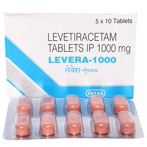 1000 mg LEVERA-1000 LEVETIRACETAM IP TABLETS