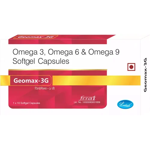 Geomax-3G Omega 3, Omega 6 & Omega 9 Softgel Capsules
