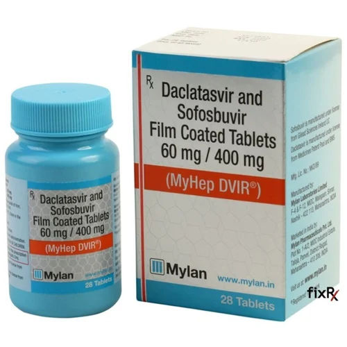 60 mg / 400 mg MyHep DVIR Daclatasvir and Sofosbuvir Flim Coated Tablets