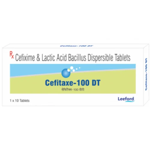 100 Mg Cefitaxe-100 DT Cefixime & Lactic Acid Bacillus Dispersible Tablets